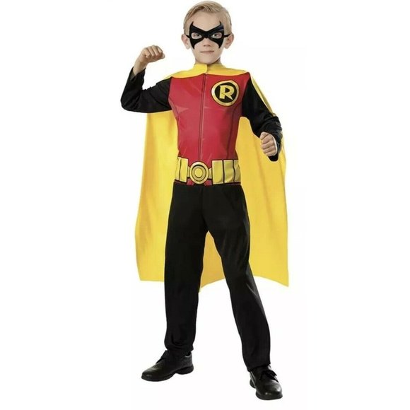NEW Robin Halloween Costume Boys Small 4-6 Rubie's